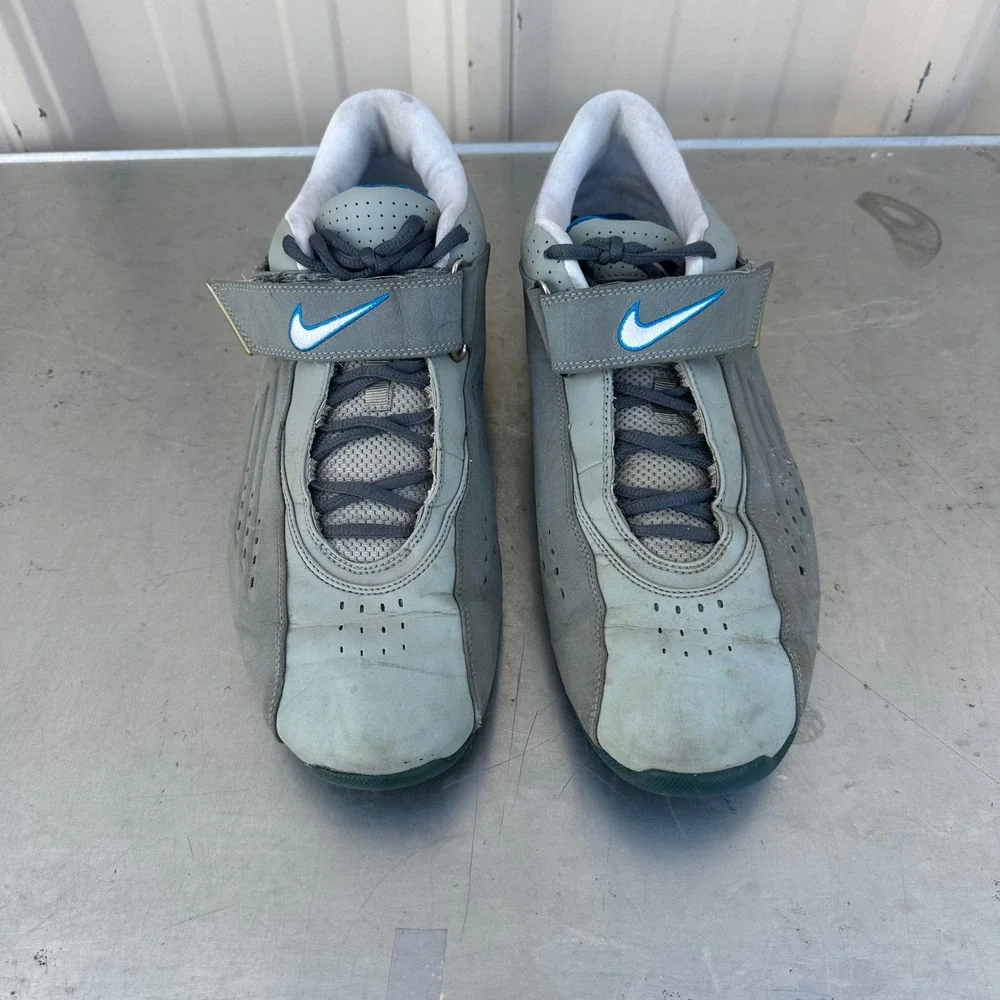 Nike Air Zoom 2007 Grey Blue Low Top Athletic Sneakers 309296-011 Mens Size 14